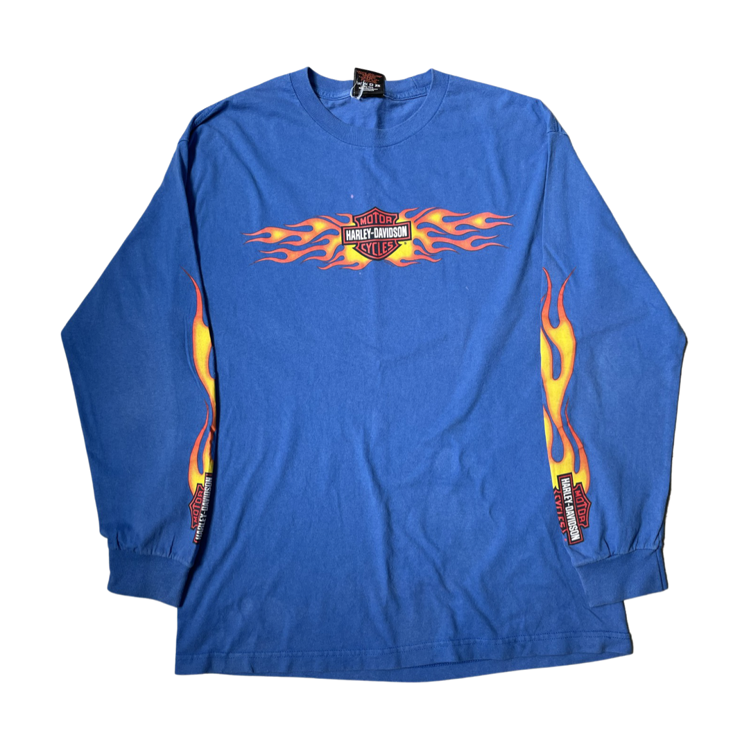 harley davidson long sleeve flames