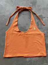 Load image into Gallery viewer, Ralph Laurent Polo Reworked Scoop Neck Top Orange
