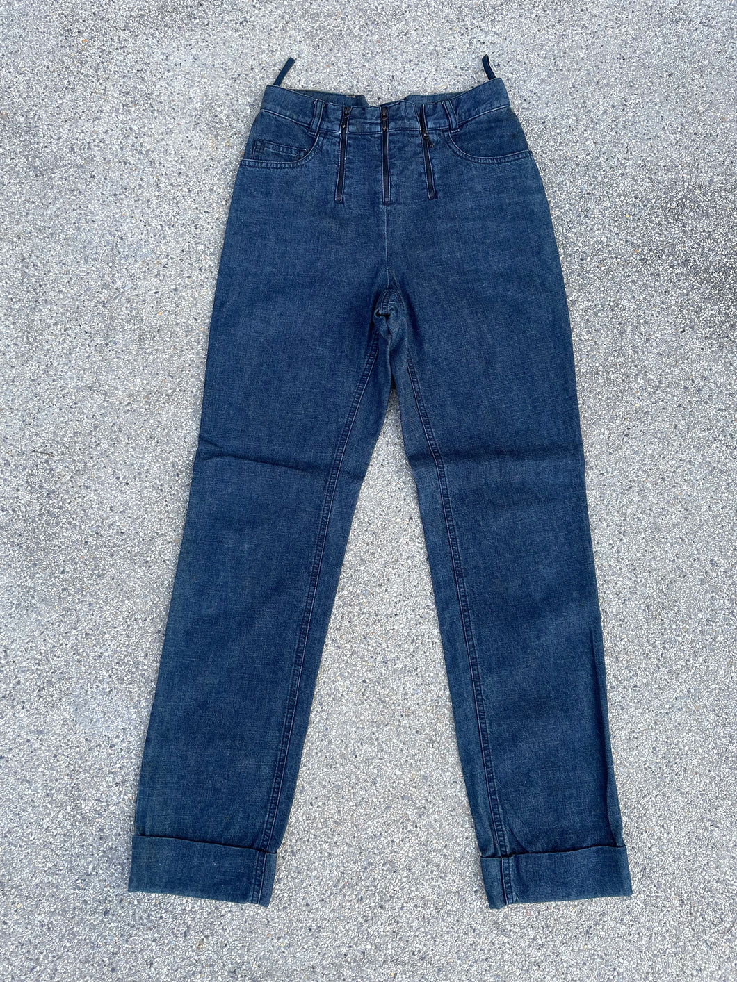 CHANEL Zip Waist Denim