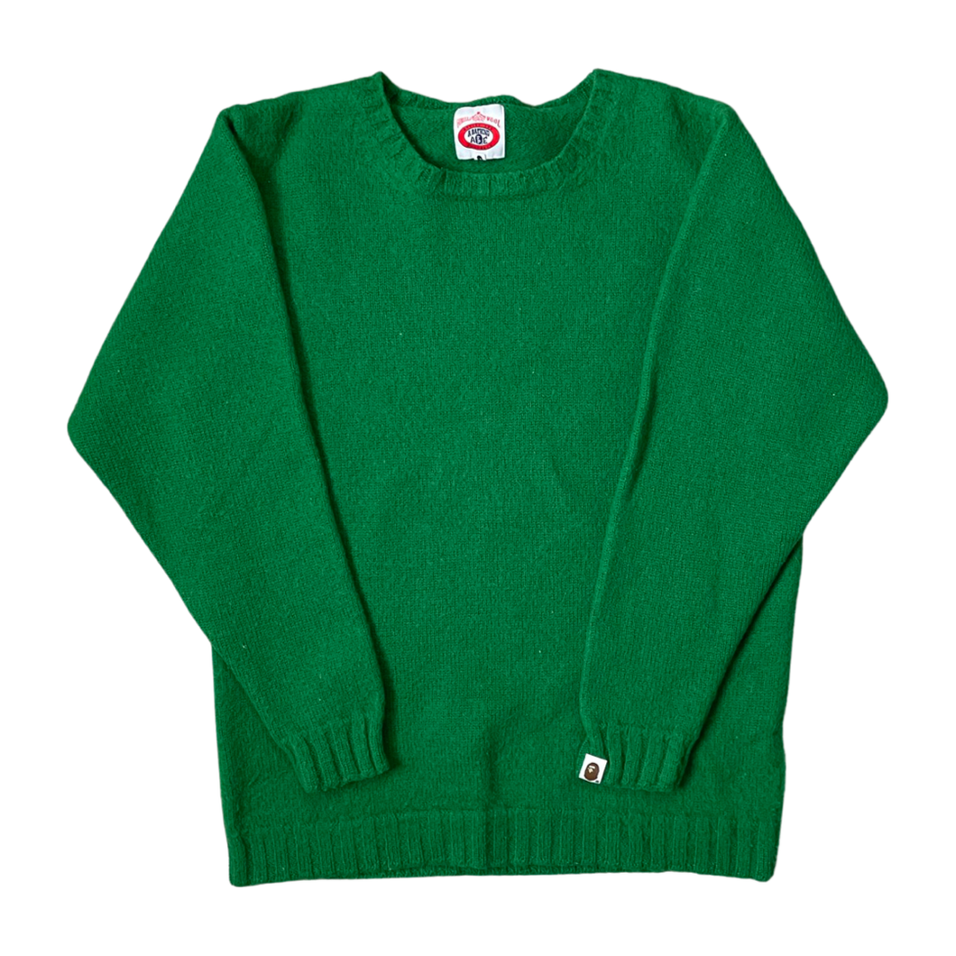 Bape Green Wool Sweater