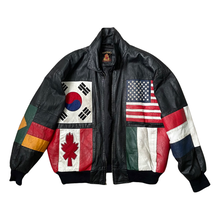 Load image into Gallery viewer, Phase3 Flag Leather Jacket
