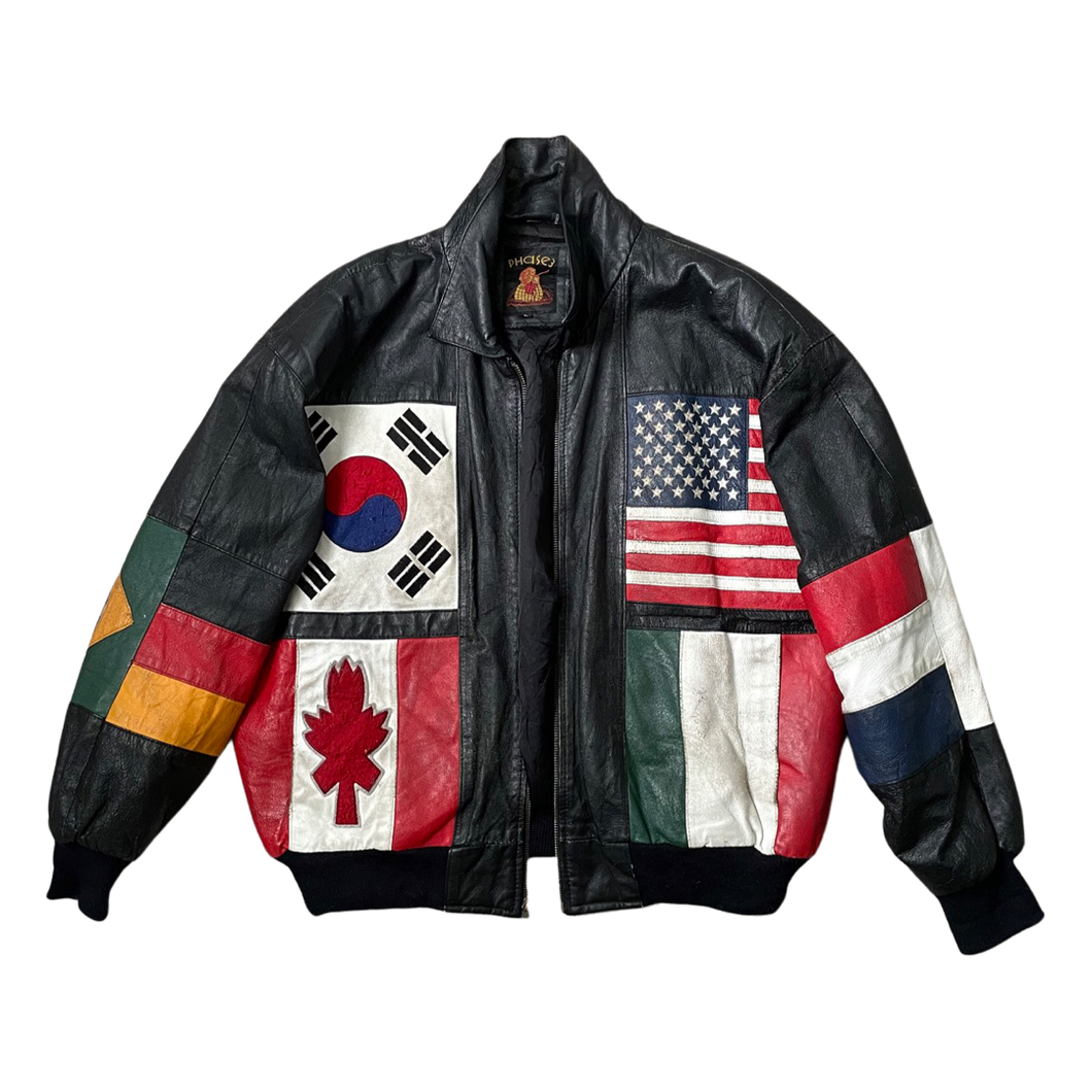 Phase3 Flag Leather Jacket