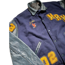 Load image into Gallery viewer, Varsity Jacket Letterman Blue &amp; Yellow Leather/Wool
