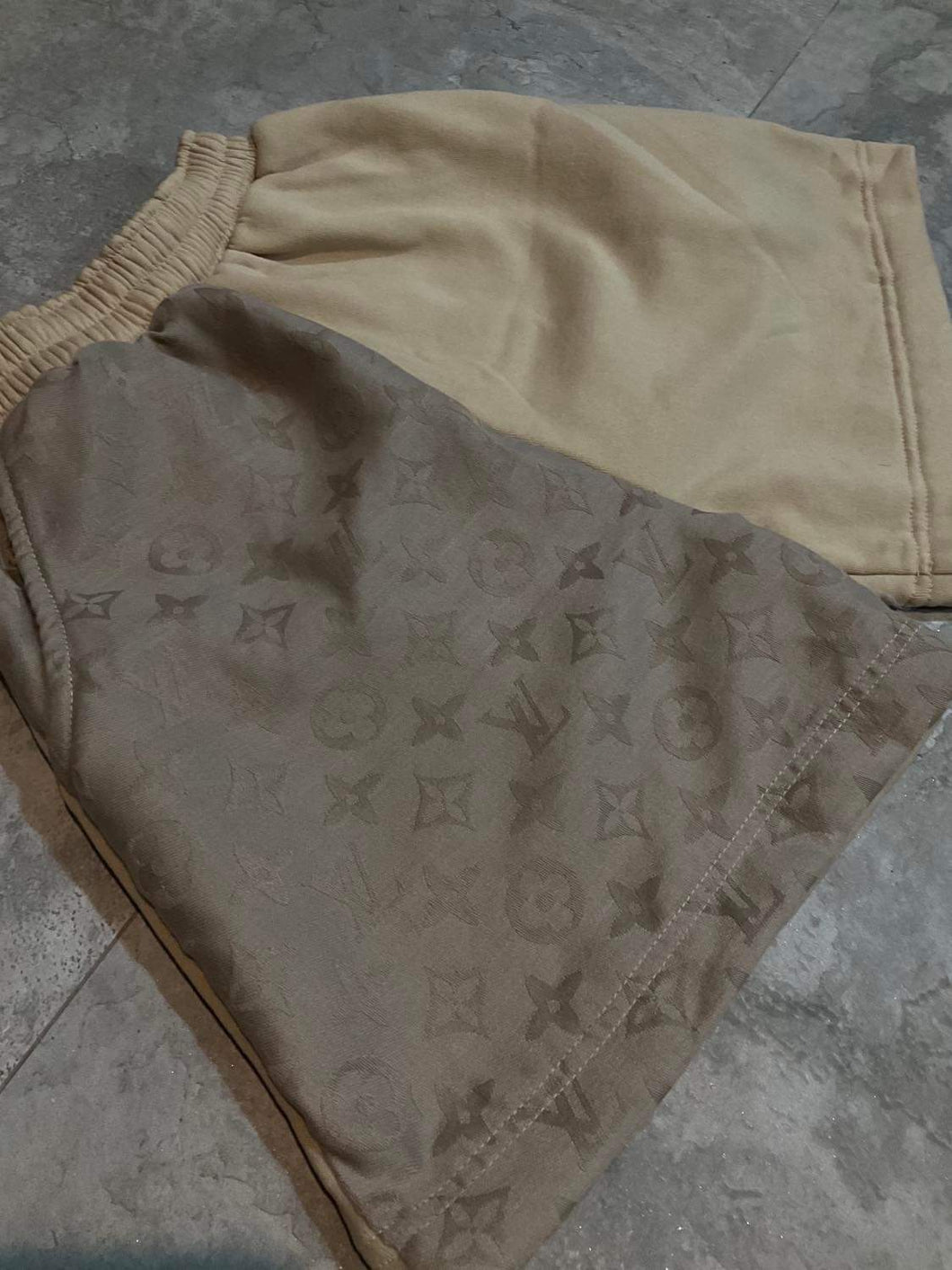 Louis Vuitton Beige Reworked Shorts