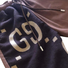 Load image into Gallery viewer, Gucci Brown Scarf Reworked Shorts
