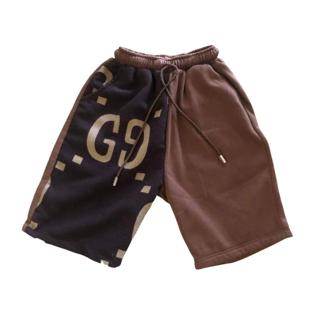 Gucci Brown Scarf Reworked Shorts